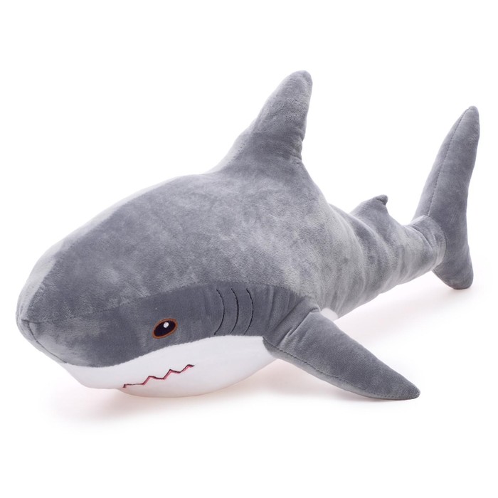 фото Мягкая игрушка блохэй «акула», 70 см лекомтойс
