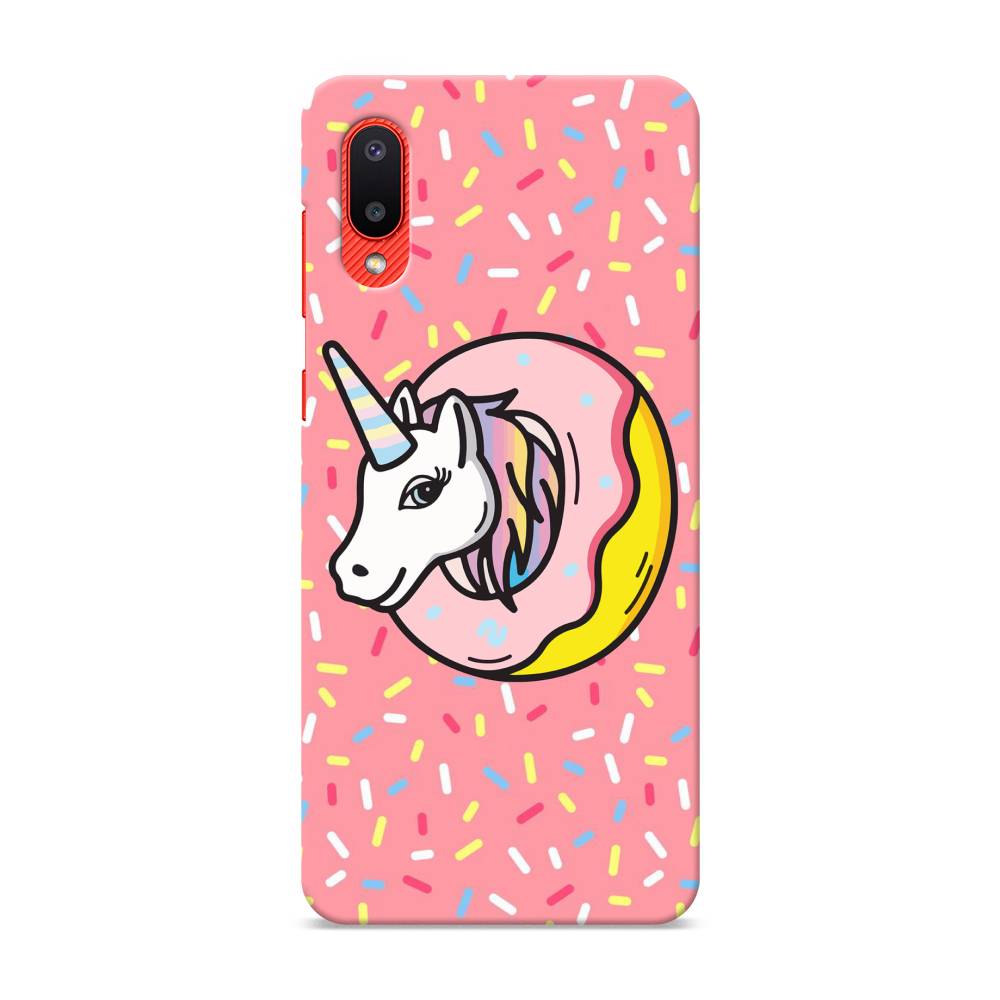 

Пластиковый чехол "Единорог в пончике" на Samsung Galaxy A02, 2102520-1