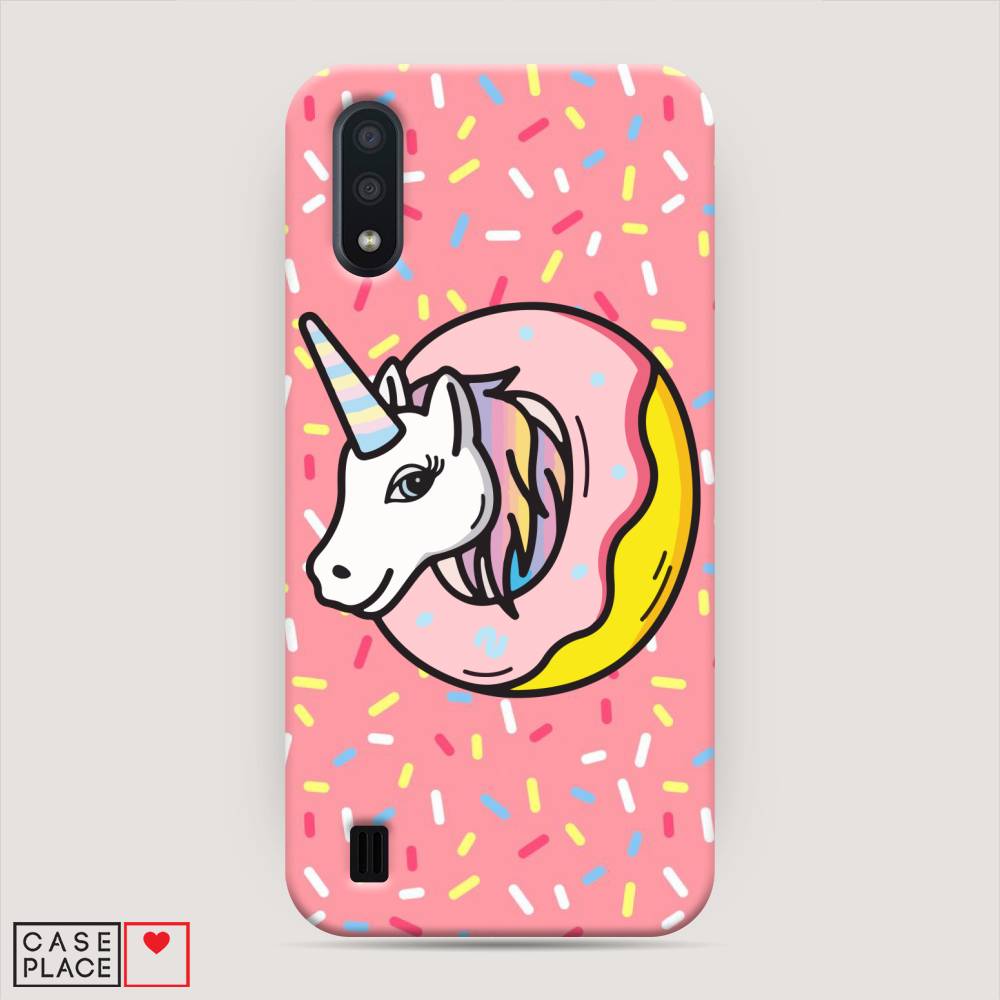 

Пластиковый чехол "Единорог в пончике" на Samsung Galaxy A01
