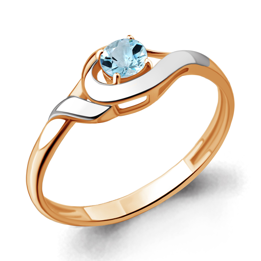 

Кольцо из серебра с топазом р.  Aquamarine 6929302_925_з, 6929302_925_з