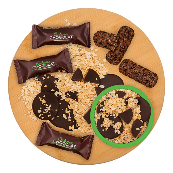 

Конфеты мультизлаковые Co barre de Chocolat в темной глазури