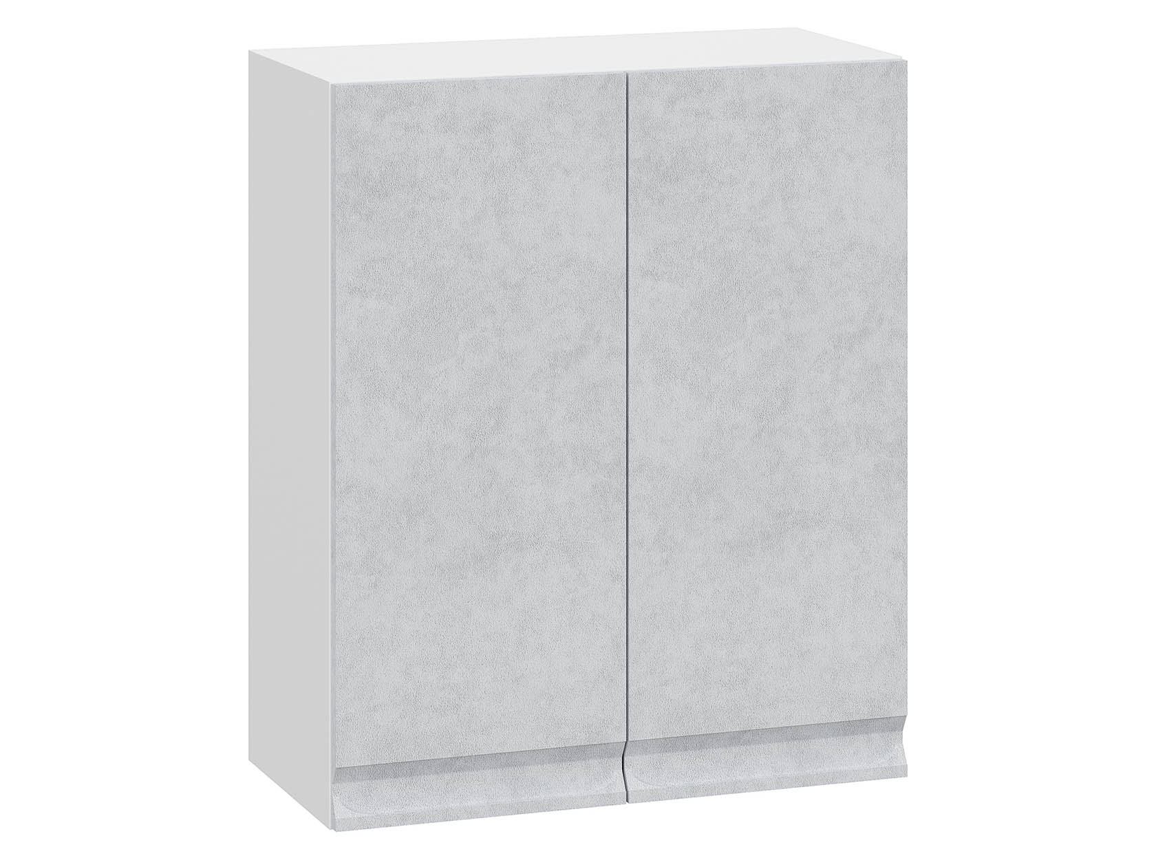 

Навесной шкаф СВ-Мебель Вельвет Белый / Бетон снежный 600 мм, Белый;серый