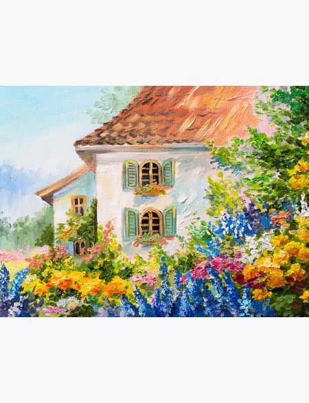 

Алмазная мозаика без подрамника Фазенда, 130x100 см, 30 цветов, 61222, РА-165