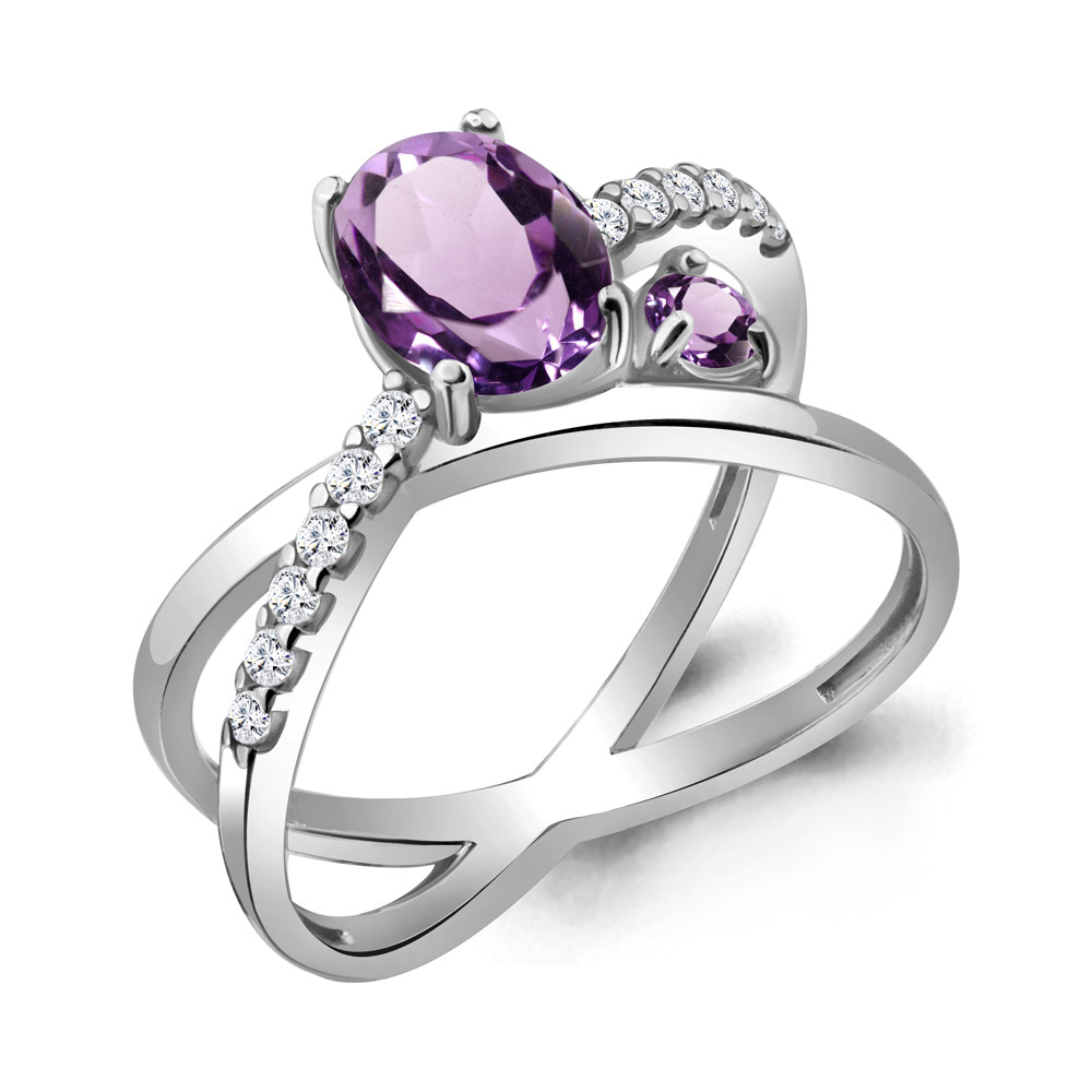 

Кольцо из серебра с аметистом р.  Aquamarine 6928904А_925_р, 6928904А_925_р