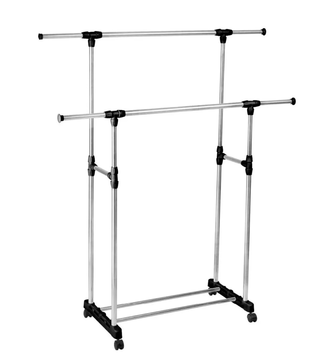 Двойная напольная передвижная стойка для одежды Double-Pole Telescopic Clothes Rack 2221₽