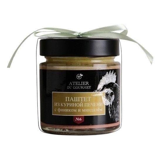 

Паштет из куриной печени Atelier du gourmet с фиником и миндалем 200 г
