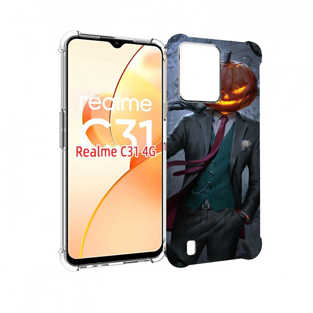 

Чехол MyPads Тыква-убийца для OPPO Realme C31, Прозрачный, Tocco