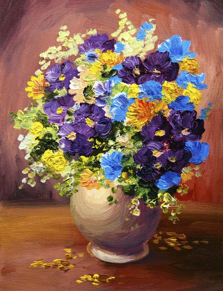 

Алмазная мозаика без подрамника Садовый букет, 70x50 см, 61200, РА-161