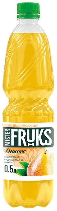 

Газированный напиток Mister Fruks Дюшес 0,5 л