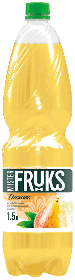 

Газированный напиток Mister Fruks Дюшес 1,5 л
