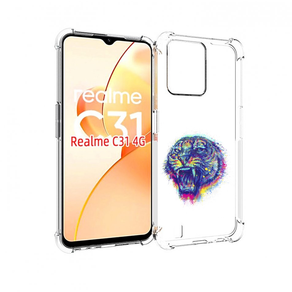 

Чехол MyPads Тигр 2 для OPPO Realme C31, Прозрачный, Tocco