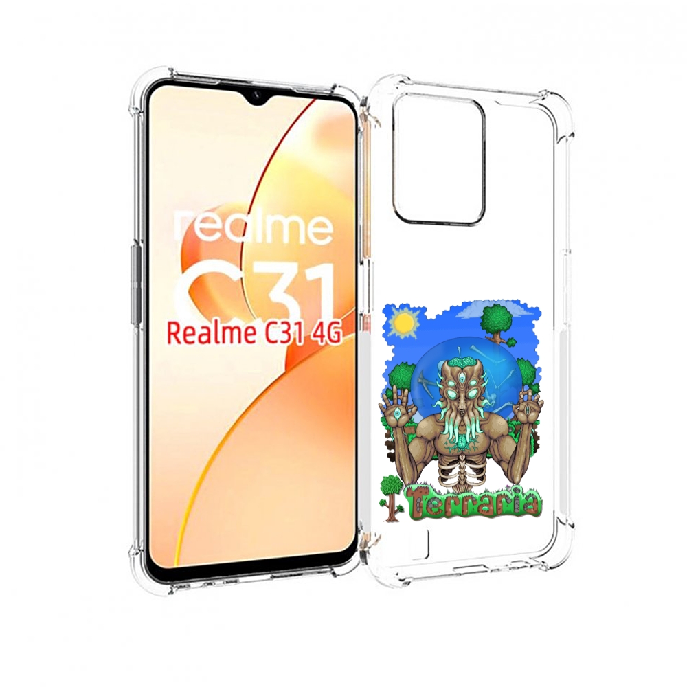 

Чехол MyPads Террария для OPPO Realme C31, Прозрачный, Tocco