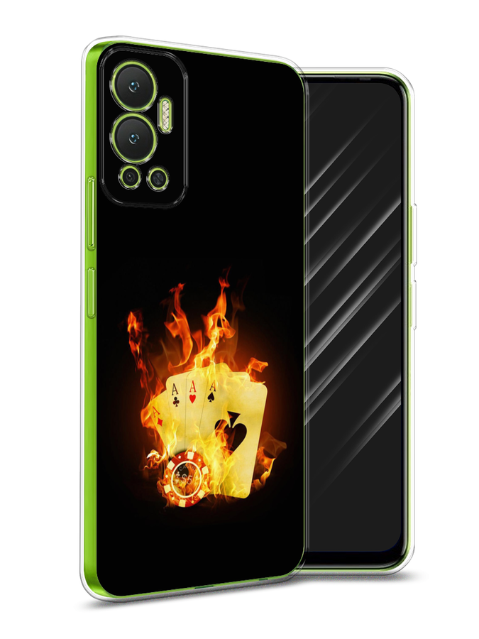 

Чехол Awog на Infinix Hot 12 "Горящие карты", Разноцветный, 3101350-9