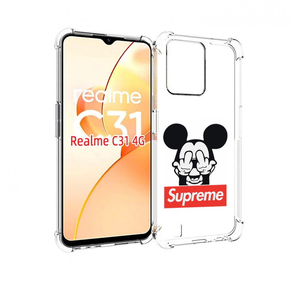 

Чехол MyPads Супримовский-Микки-маус для OPPO Realme C31, Прозрачный, Tocco