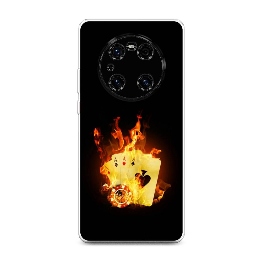 

Чехол Awog на Huawei Mate 40E Pro "Горящие карты", Разноцветный, 6107550-9