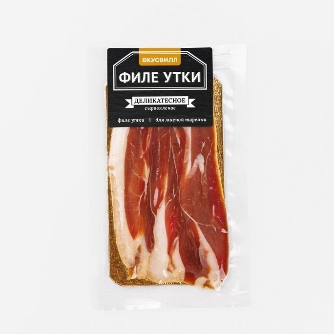 

Филе утки сыровяленое ВкусВилл Деликатесное нарезка 50 г