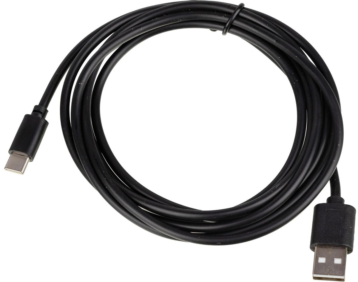 Кабель  USB Type-C m -  USB m,  3м,  2A,  черный