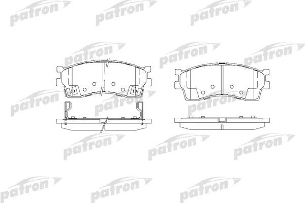 

Колодки тормозные дисковые передн KIA CARENS, CLARUS, CREDOS, RIO PATRON PBP1602