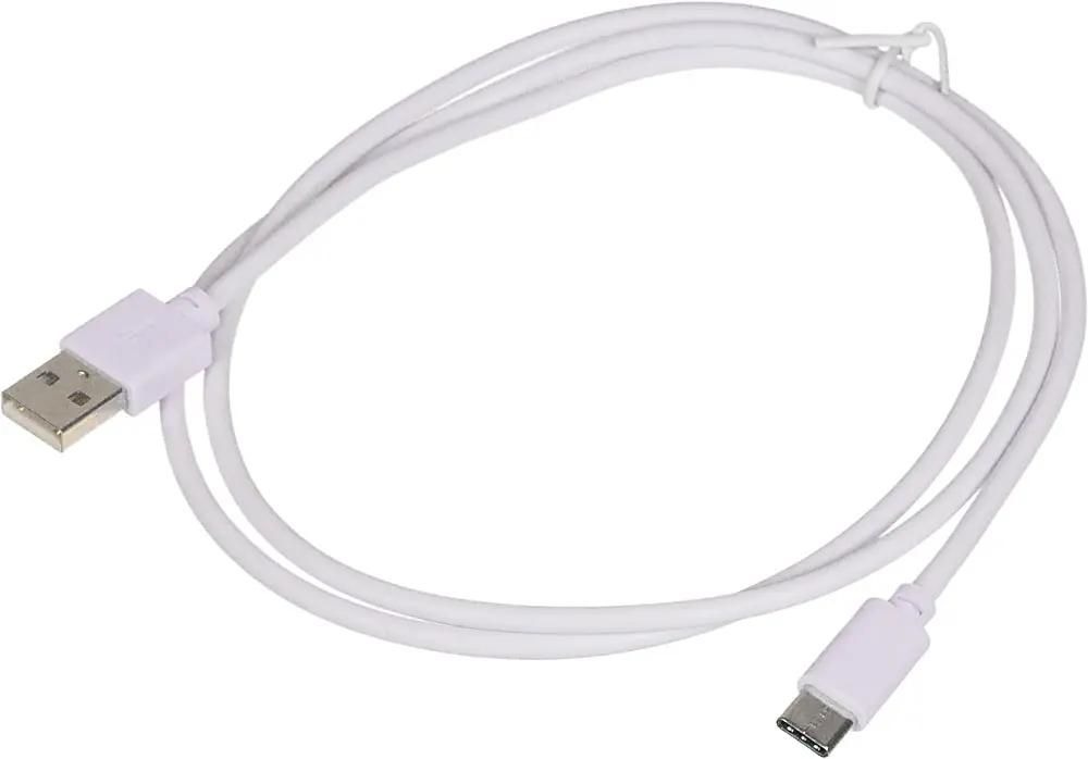 Кабель  USB Type-C m -  USB m,  1м,  2A,  белый