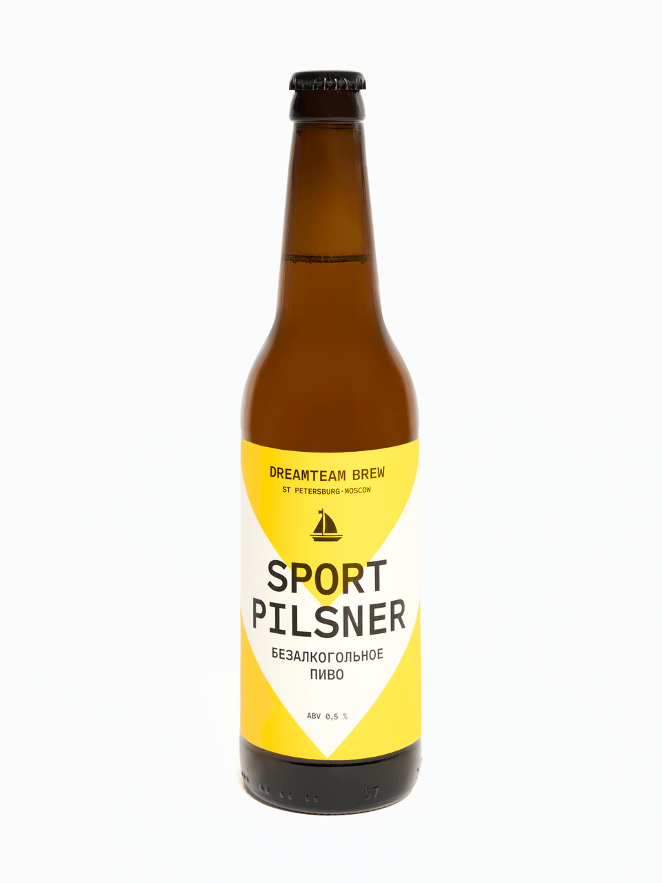 Безалкогольное пиво Dreamteam Brew Sport Pilsner светлое фильтрованное 450 мл