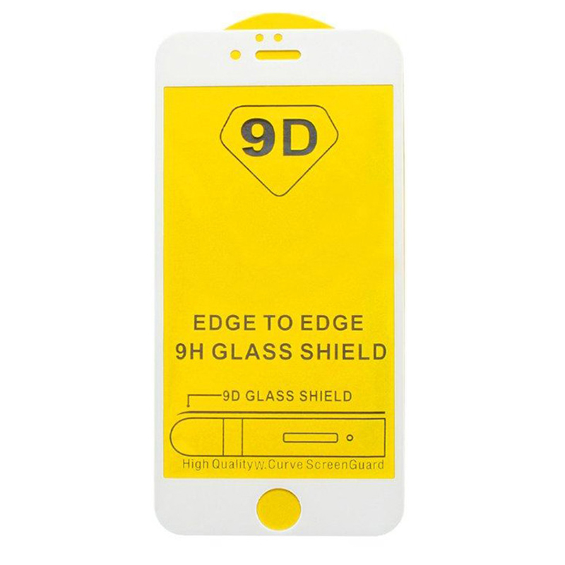

Защитное стекло на iPhone 7 Plus/8 Plus, 9D, белое, X-CASE