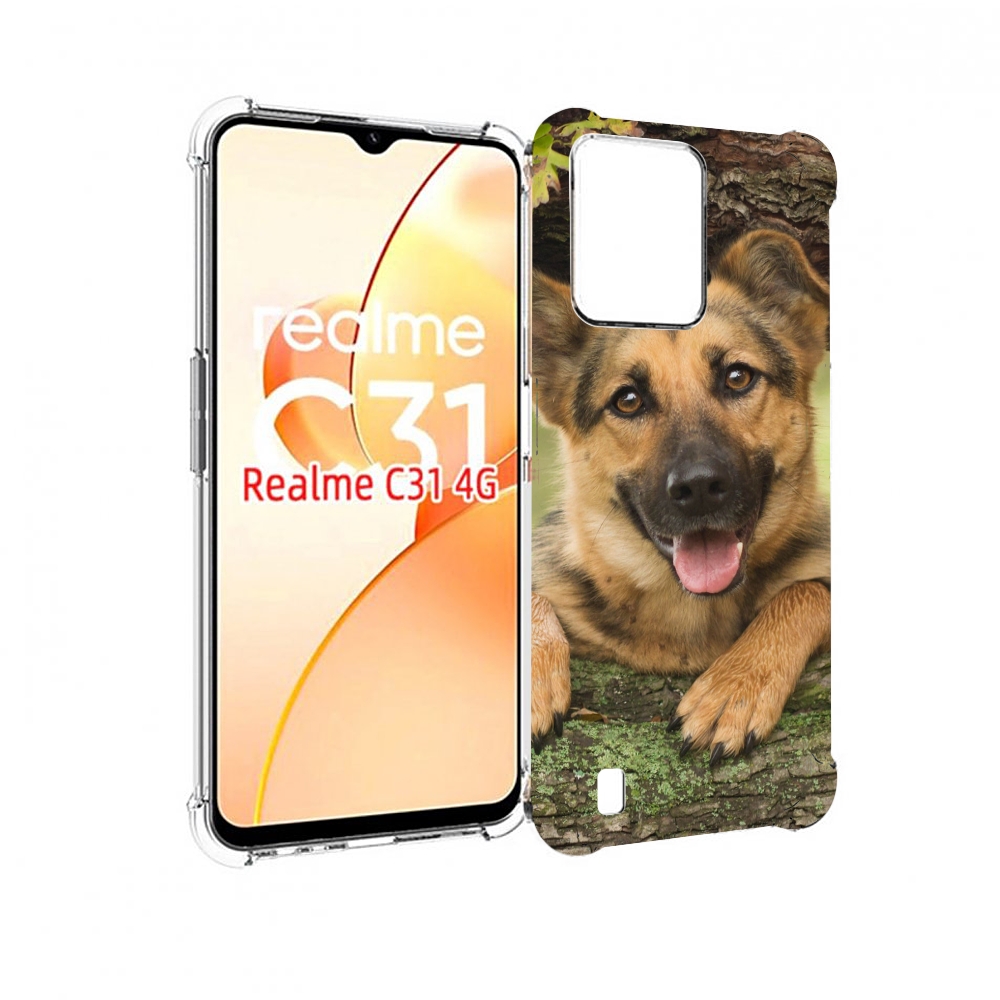 

Чехол MyPads Собака-на-дереве для OPPO Realme C31, Прозрачный, Tocco
