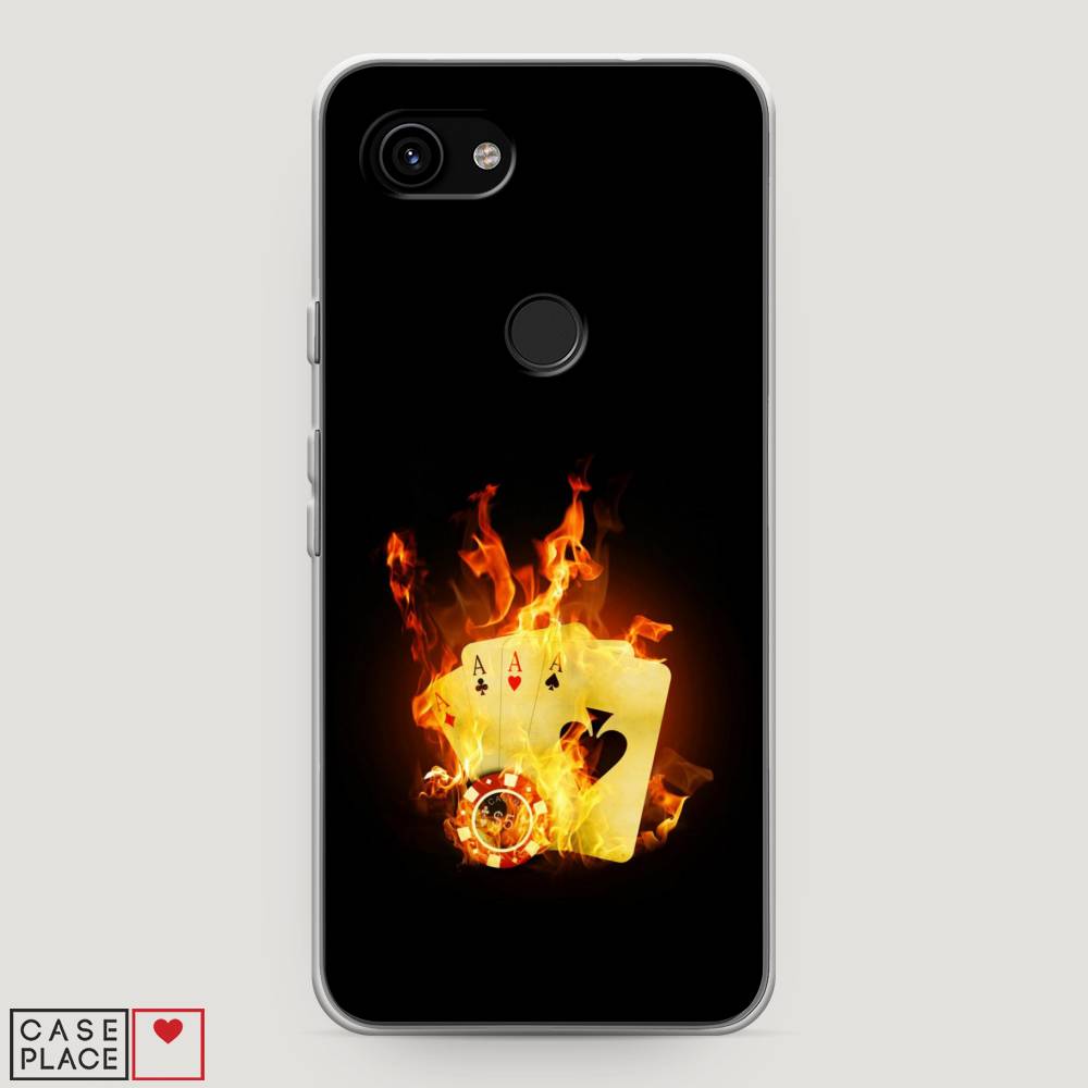 

Чехол Awog на Google Pixel 3a "Горящие карты", Разноцветный, 270150-9