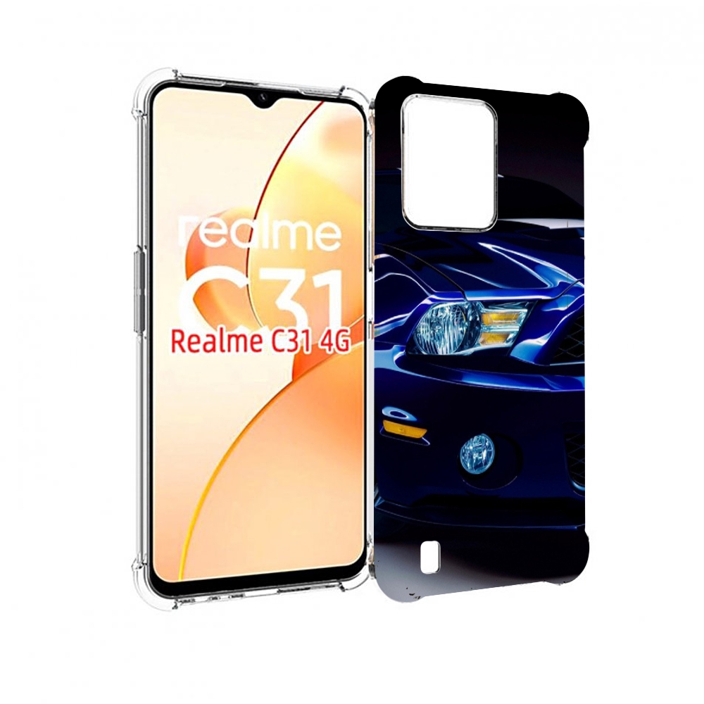 

Чехол MyPads Синяя-машина для OPPO Realme C31, Прозрачный, Tocco