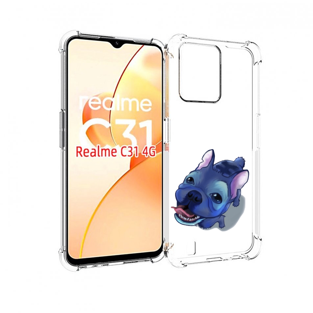 

Чехол MyPads Синий Пес для OPPO Realme C31, Прозрачный, Tocco