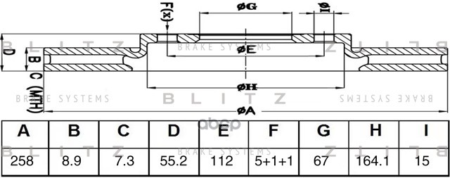 

Диск Тормозной Blitz BS0644