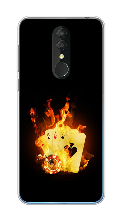 

Чехол Awog на Alcatel 3 5053Y (2019) / Алкатель 3 5053Y (2019) "Горящие карты", Разноцветный, 170550-9