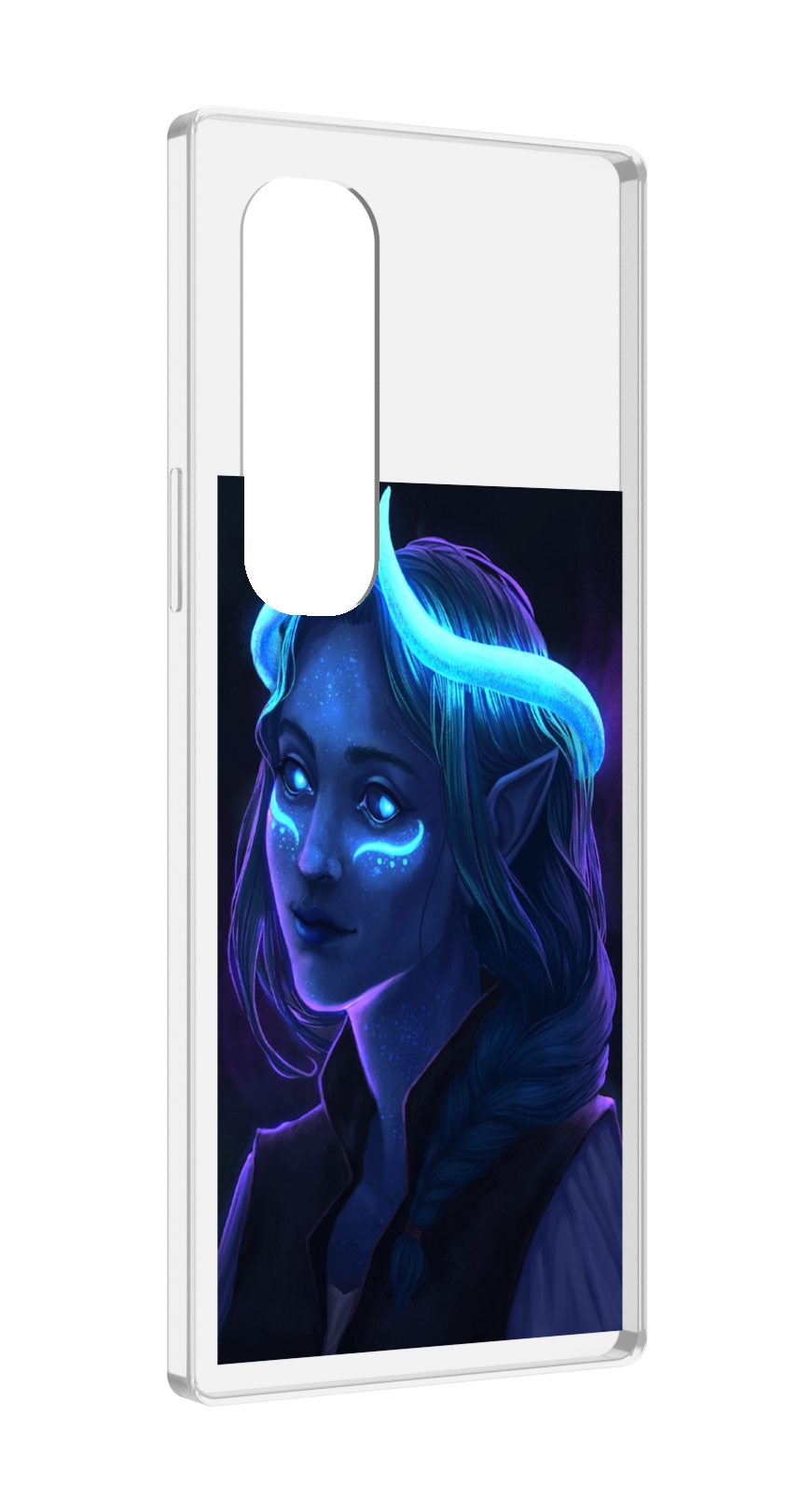

Чехол MyPads девушка синяя ледяная женский для Samsung Galaxy Z Fold 4 (SM-F936), Прозрачный, Tocco