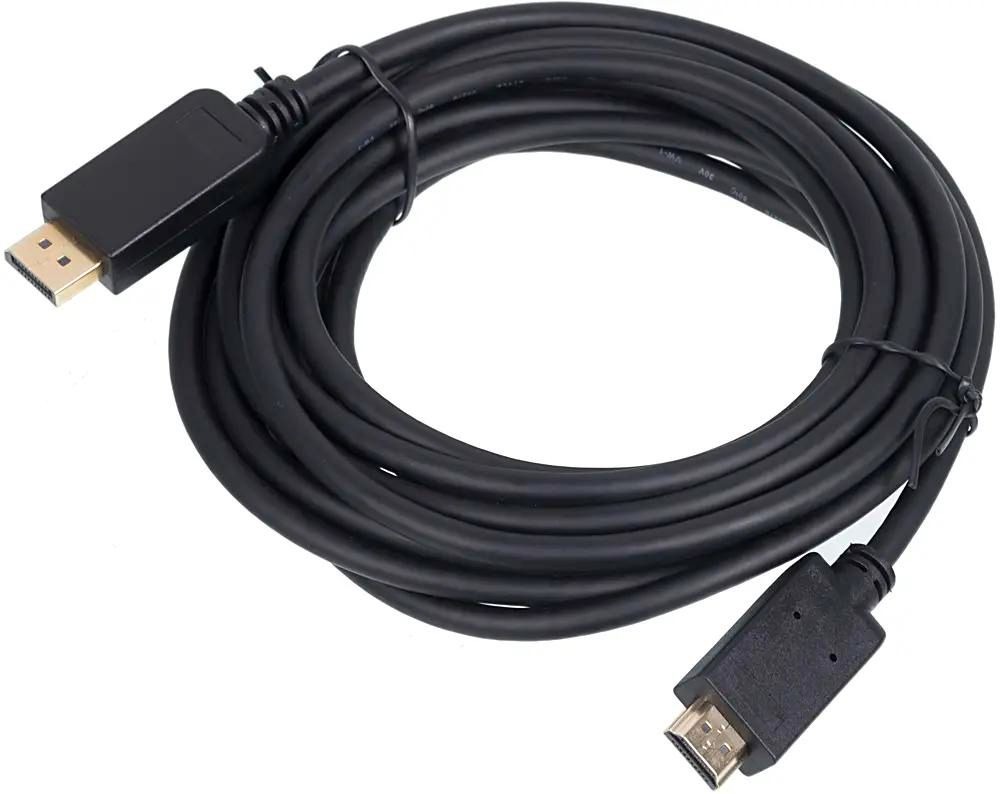 

Кабель 1.12v, DisplayPort m - HDMI m, GOLD , 5м, черный, Кабель 1.12v, DisplayPort (m) - HDMI (m), GOLD , 5м, черный