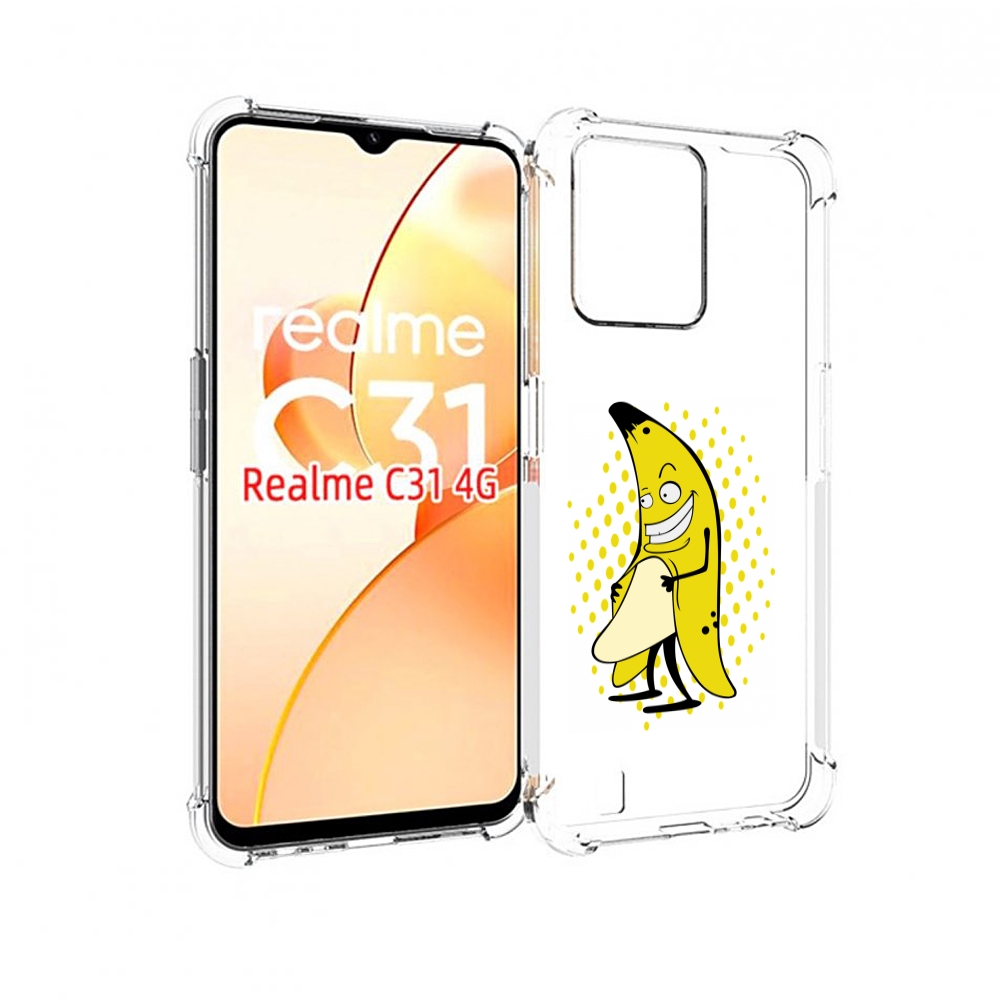 

Чехол MyPads Раздетый-банан для OPPO Realme C31, Прозрачный, Tocco