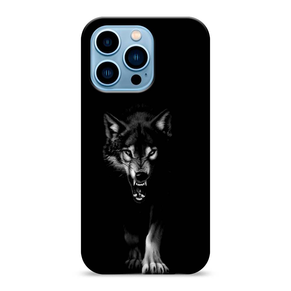 

Пластиковый чехол "Волк выходит из ночи" на Apple iPhone 13 Pro, 14320-1