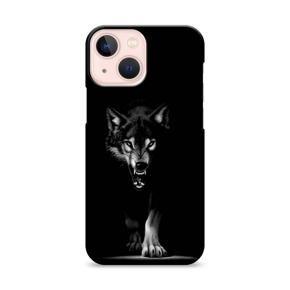 

Пластиковый чехол "Волк выходит из ночи" на Apple iPhone 13 mini, 14120-1