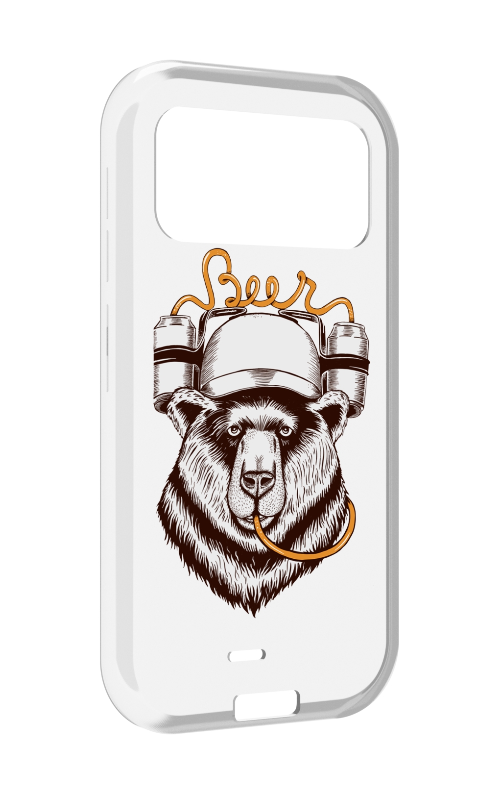 

Чехол MyPads пивной медведь для Oukitel F150 H2022, Прозрачный, Tocco