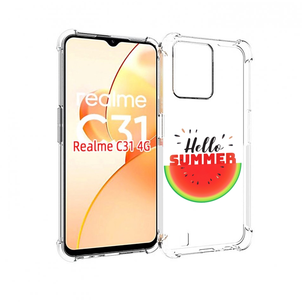 

Чехол MyPads Привет-лето для OPPO Realme C31, Прозрачный, Tocco