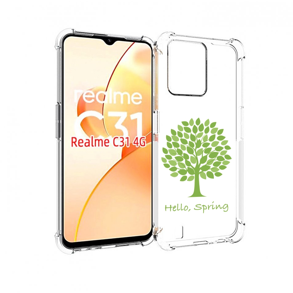 

Чехол MyPads Привет-весна для OPPO Realme C31, Прозрачный, Tocco