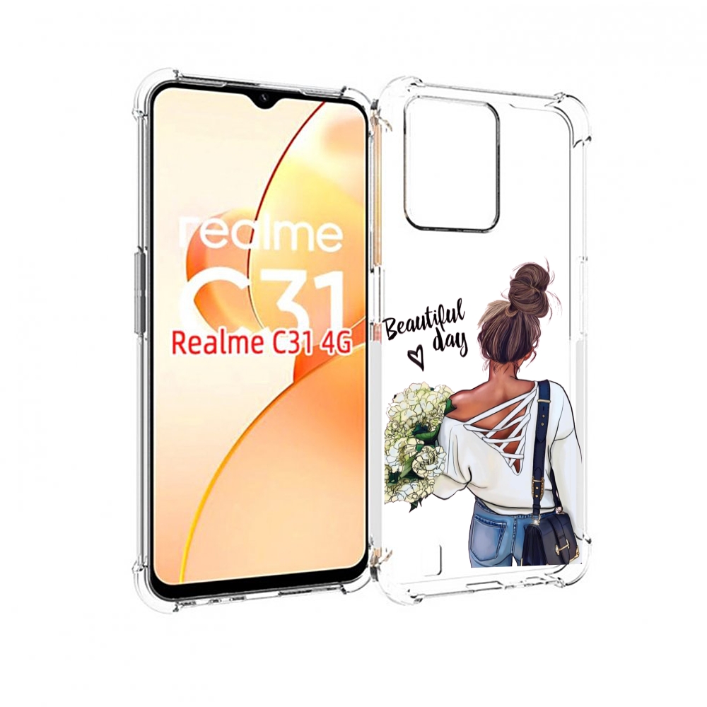 

Чехол MyPads Прекрасный-день для OPPO Realme C31, Прозрачный, Tocco