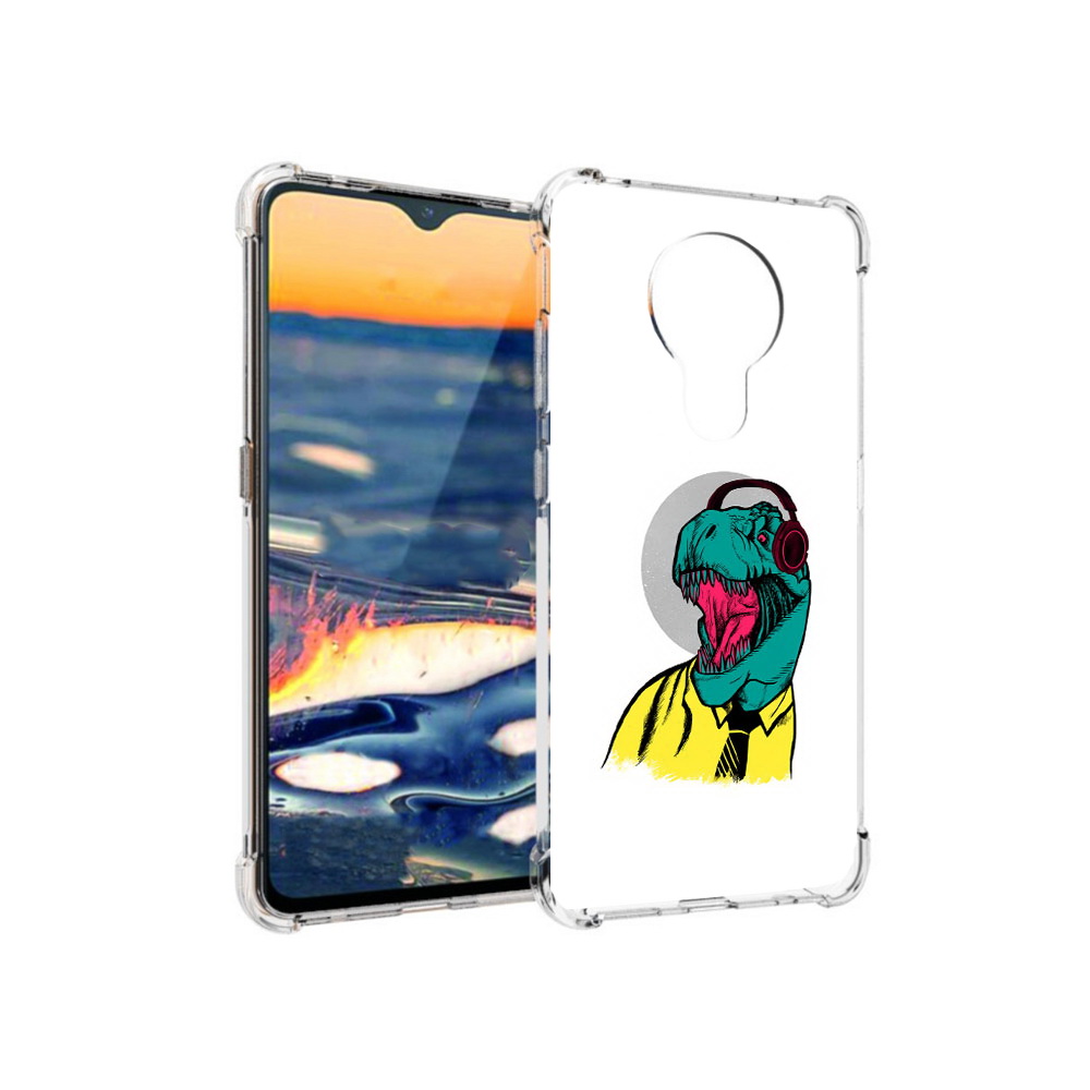 

Чехол MyPads Tocco для Nokia 5.3 дино (PT227052.106.326), Прозрачный, Tocco