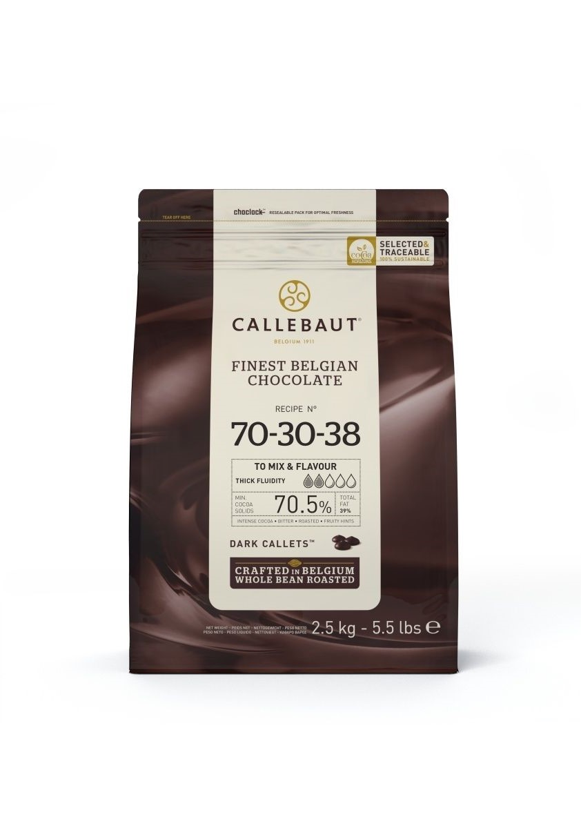 

Шоколад горький Callebaut 70-30-38 70,5% (2,5 кг)