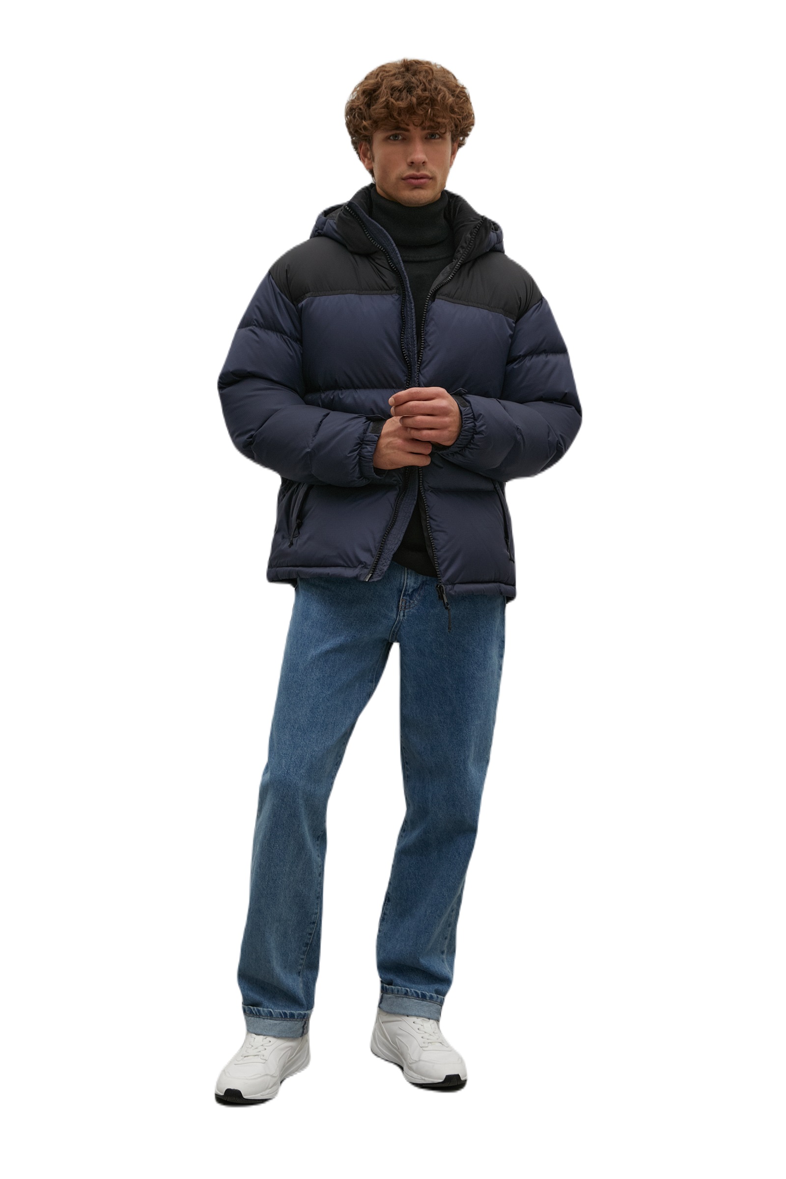 

Куртка мужская Finn Flare FAC21026 синяя 2XL, Синий, FAC21026