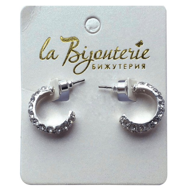 

Серьги из металла со стразами La Bijouterie