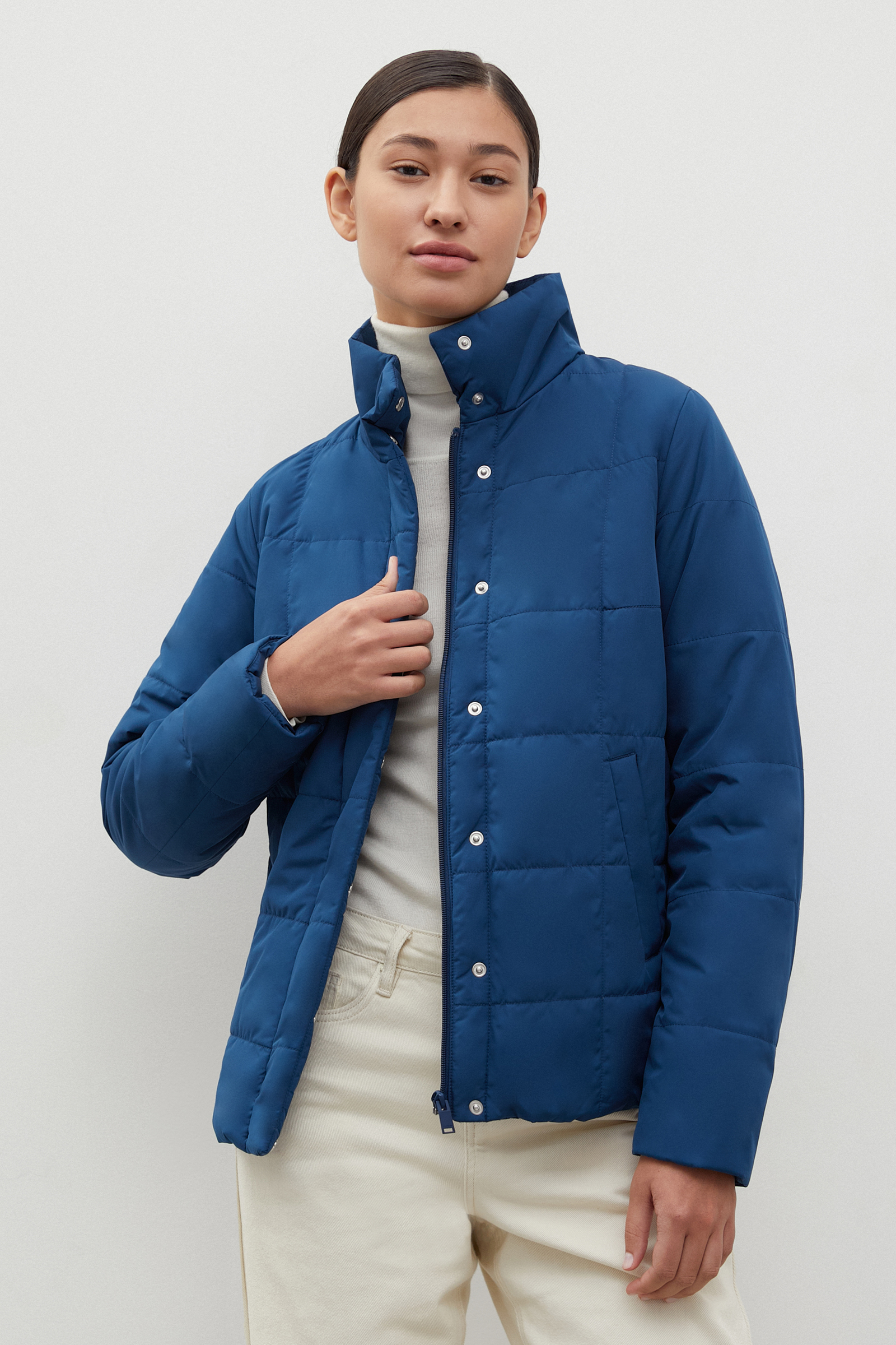 

Куртка женская Finn Flare FAC11026 синяя 2XL, FAC11026