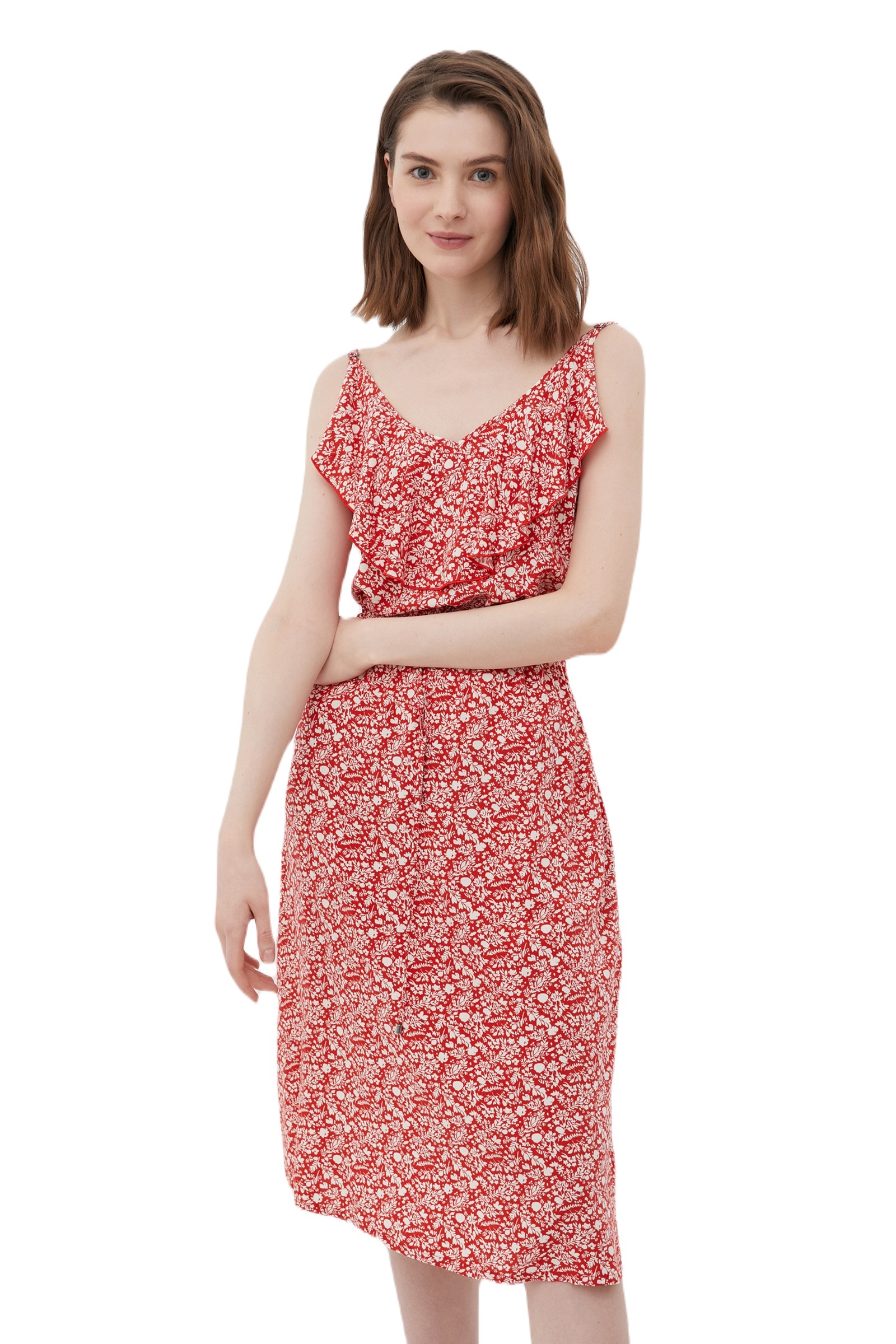 Платье женское Finn Flare FSC110225 красное M