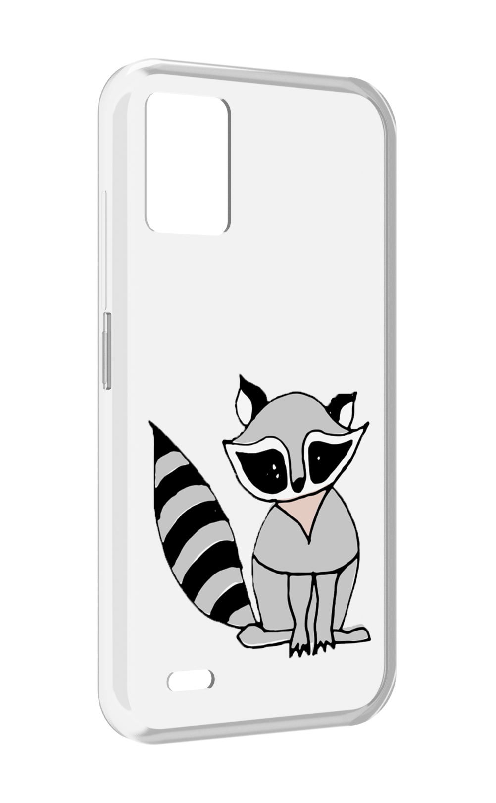 

Чехол задняя-панель-накладка-бампер MyPads Енотик для UMIDIGI Bison 1 противоударный, Прозрачный, Tocco