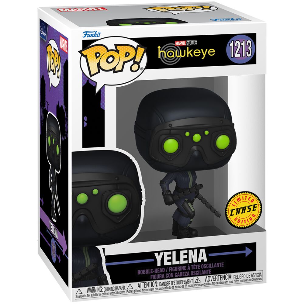 Фигурка Funko POP! Bobble Marvel Yelena, черная фигурка, 59482 фигурка marvel avengers мстители черная вдова 30 см titan hero powerfx из фильма