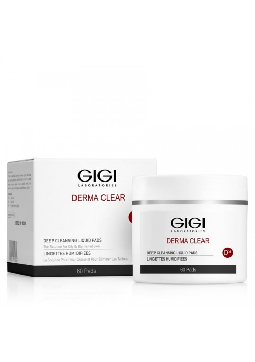 фото Ватные диски gigi derma clear deap cleansing liquid pads 60 шт.