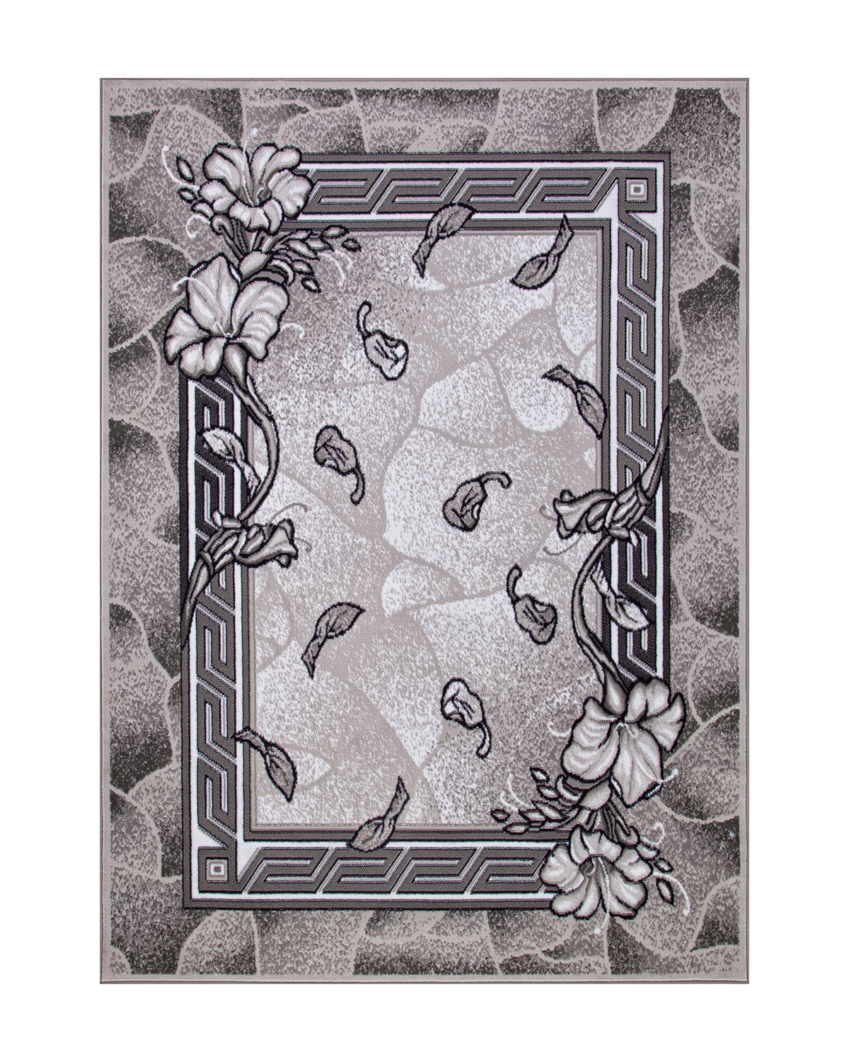 

Ковёр Merinos Silver 80x150 прямоугольный серый d201